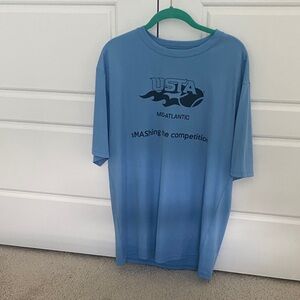 Blue tennis USTA Mid-Atlantic dri fit Tee